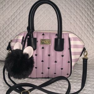 Betsey Johnson mini black and purple handbag 💜